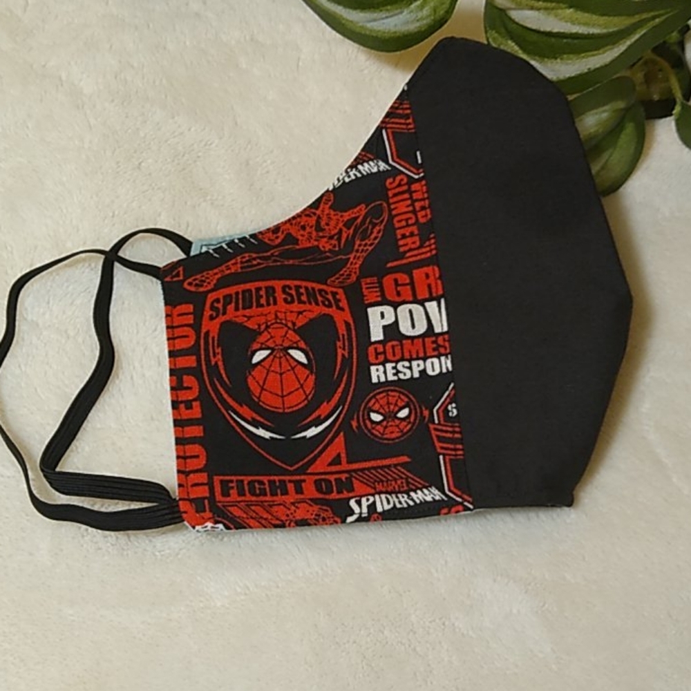 (Spider Man) Face Mask 2 layers - Picture 1 of 4